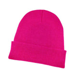 Solid Knit Beanie Hat - Madeline Love - Flyclothing LLC
