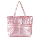 Solid Puffer Tote Shoulder Bag - Madeline Love - Flyclothing LLC
