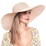 Solid Floppy Straw Sun Hat - Madeline Love - Flyclothing LLC