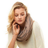 Stripe Textured Boucle Infinity Scarf - Madeline Love - Flyclothing LLC