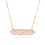 Trendy Patterned Hexagon Pendant Necklace - Madeline Love - Flyclothing LLC