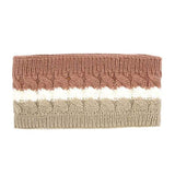 Triple Colored Cable Knit Fleece Headband Earwarmer Earmuff - Madeline Love - Flyclothing LLC