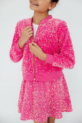 Pink Velvet Sequin Jacket - Mila & Rose ® - Flyclothing LLC