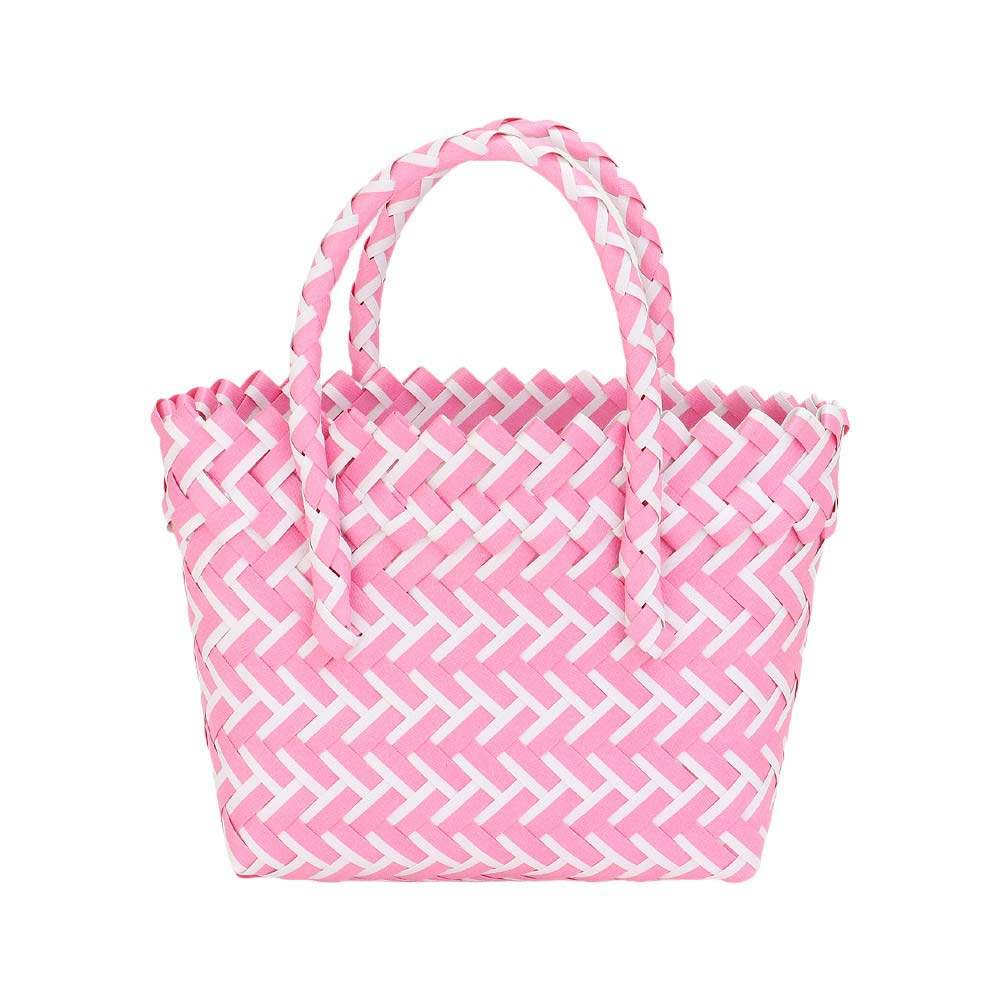 Woven Basket Mini Micro Tote Bag - Madeline Love - Flyclothing LLC