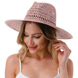 Woven Straw Panama Hat - Madeline Love - Flyclothing LLC