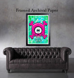 Black Market Art Company Pink & Bones Print
