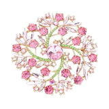 Pearl Rhinestone Embellished Flower Vine Brooch - Madeline Love - Flyclothing LLC