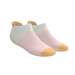 The Pinky Toes | Tri Color Block Heel Hammock™ Ankle Socks - Shinesty