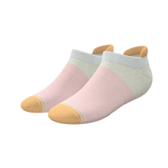 The Pinky Toes | Tri Color Block Heel Hammock™ Ankle Socks - Shinesty