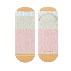 The Pinky Toes | Tri Color Block Heel Hammock™ Ankle Socks - Shinesty