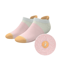 The Pinky Toes | Tri Color Block Heel Hammock™ Ankle Socks - Shinesty