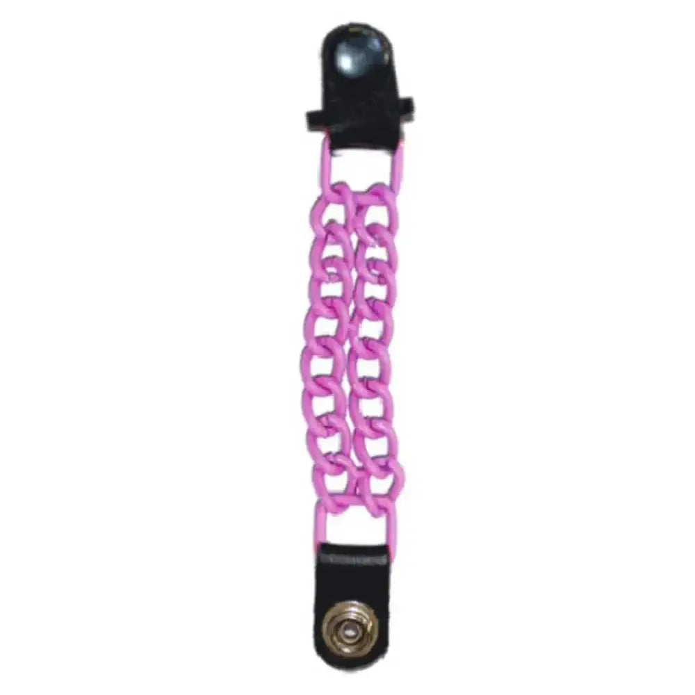 Pink & Black Vest Extenders - Unik Just for Bikers - Flyclothing LLC