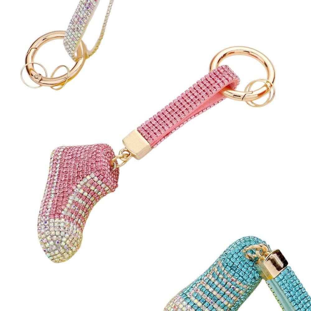 Rhinestone Pave Sneaker Bag Charm - Madeline Love - Flyclothing LLC