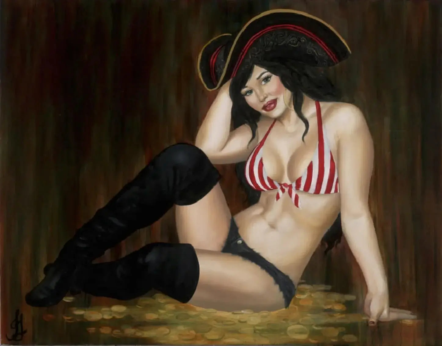Black Market Art Company Pirate Booty Print - Black Market Art Company - Flyclothing LLC