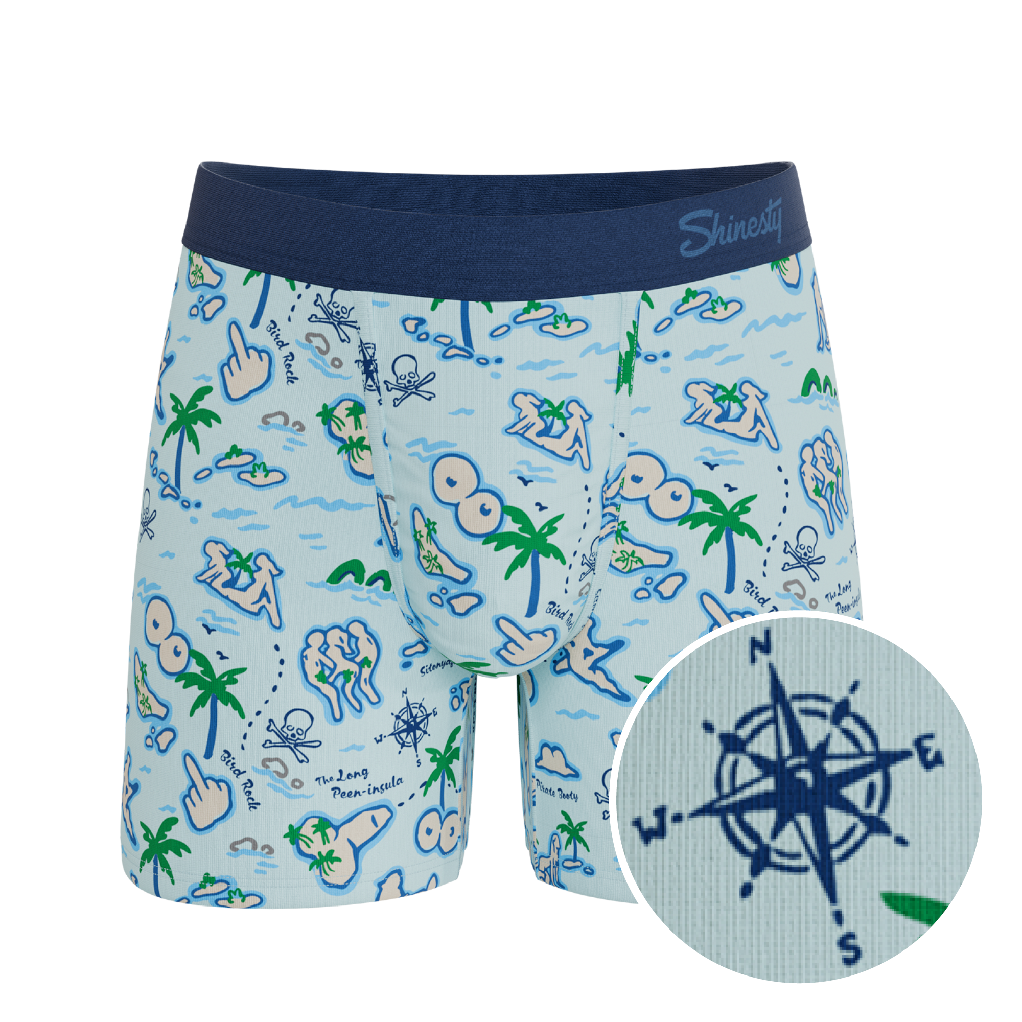 The Pirate's Booty | Naughty Map Ball Hammock® Pouch Underwear