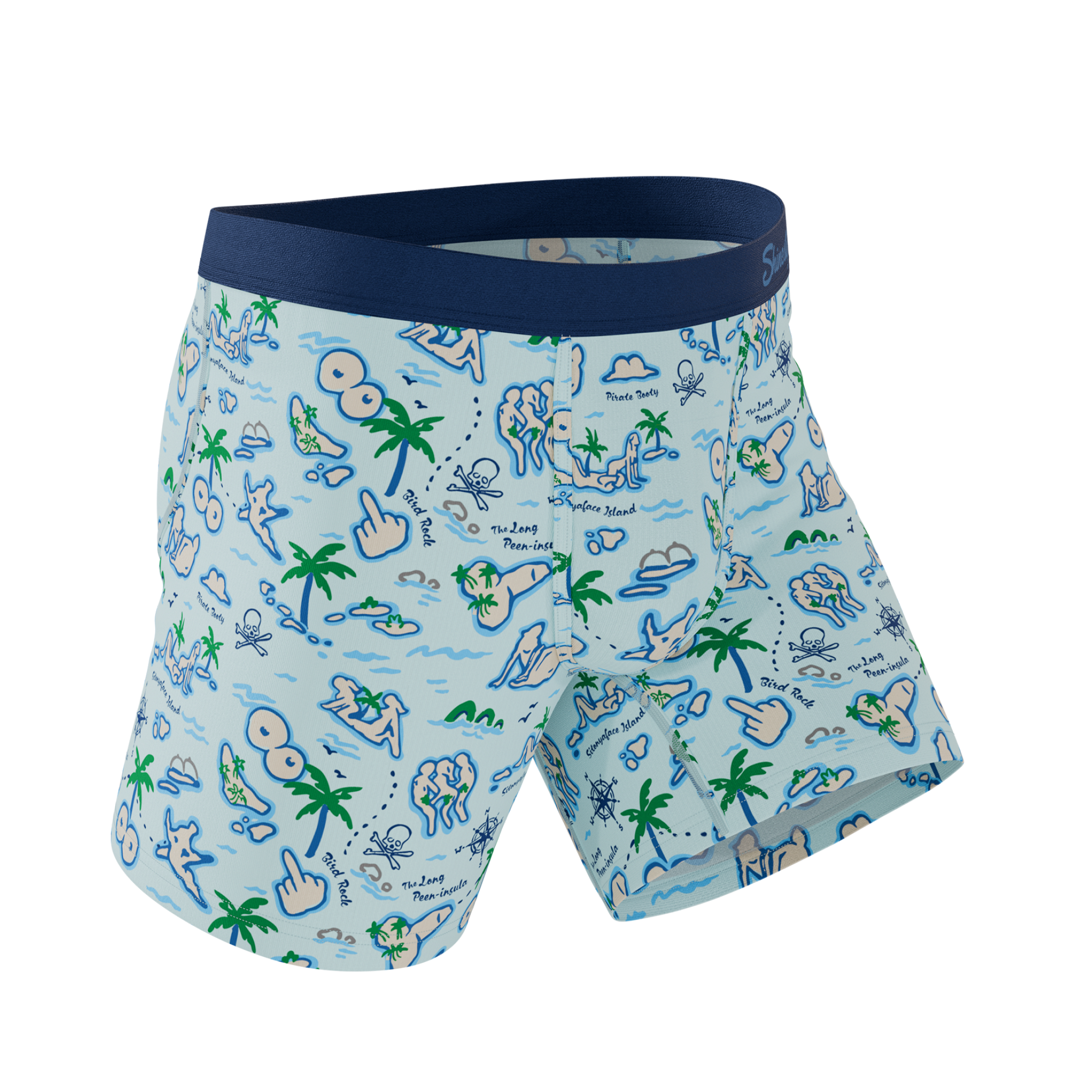 The Pirate's Booty | Naughty Map Ball Hammock® Pouch Underwear