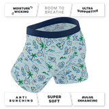 The Pirate's Booty | Naughty Map Ball Hammock® Pouch Underwear With Fly - Shinesty - Flyclothing LLC