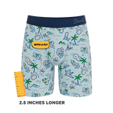 The Pirate's Booty | Naughty Map Long Leg Ball Hammock® Pouch Underwear With Fly