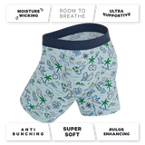 The Pirate's Booty | Naughty Map Long Leg Ball Hammock® Pouch Underwear With Fly