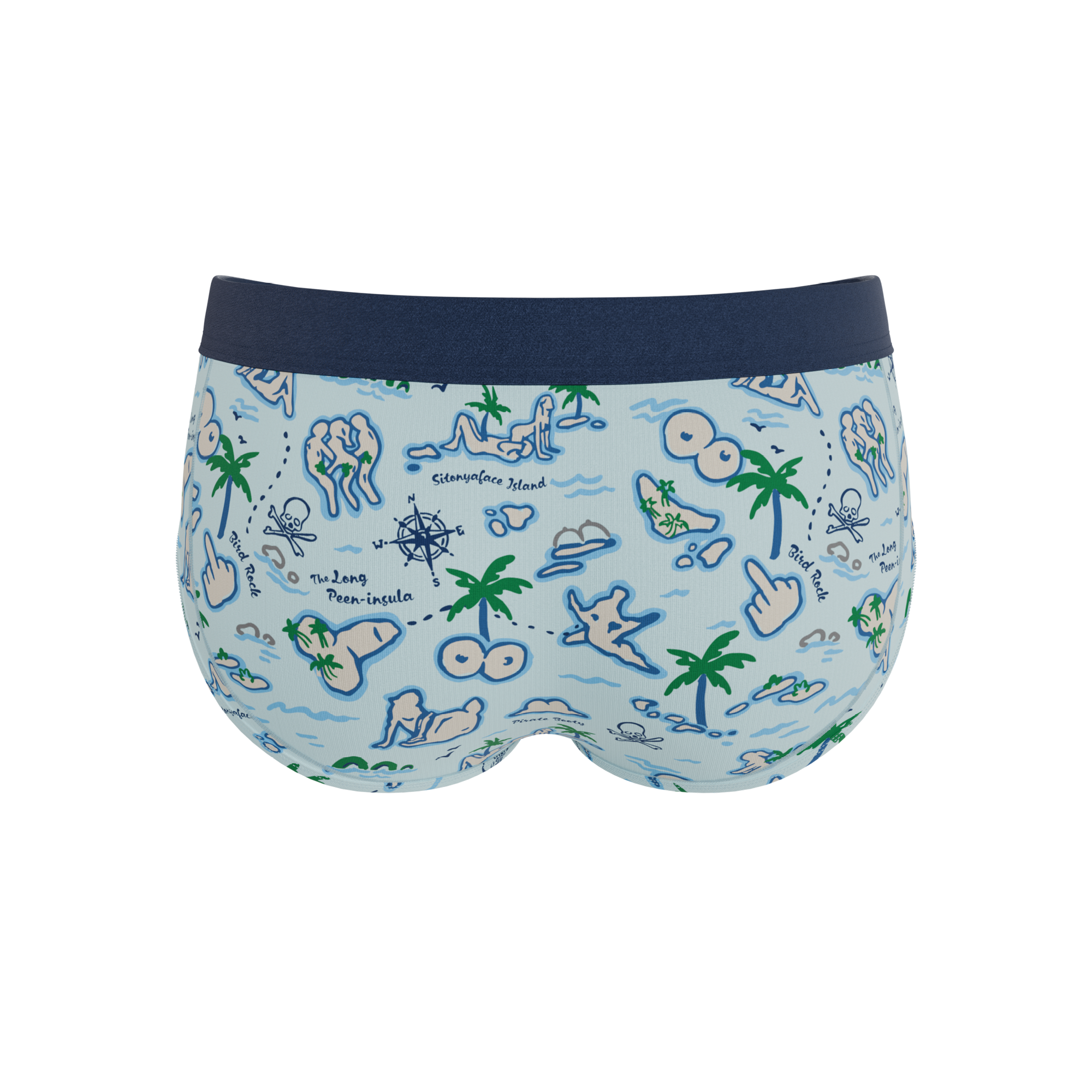 The Pirate's Booty | Naughty Map Ball Hammock® Pouch Underwear Briefs
