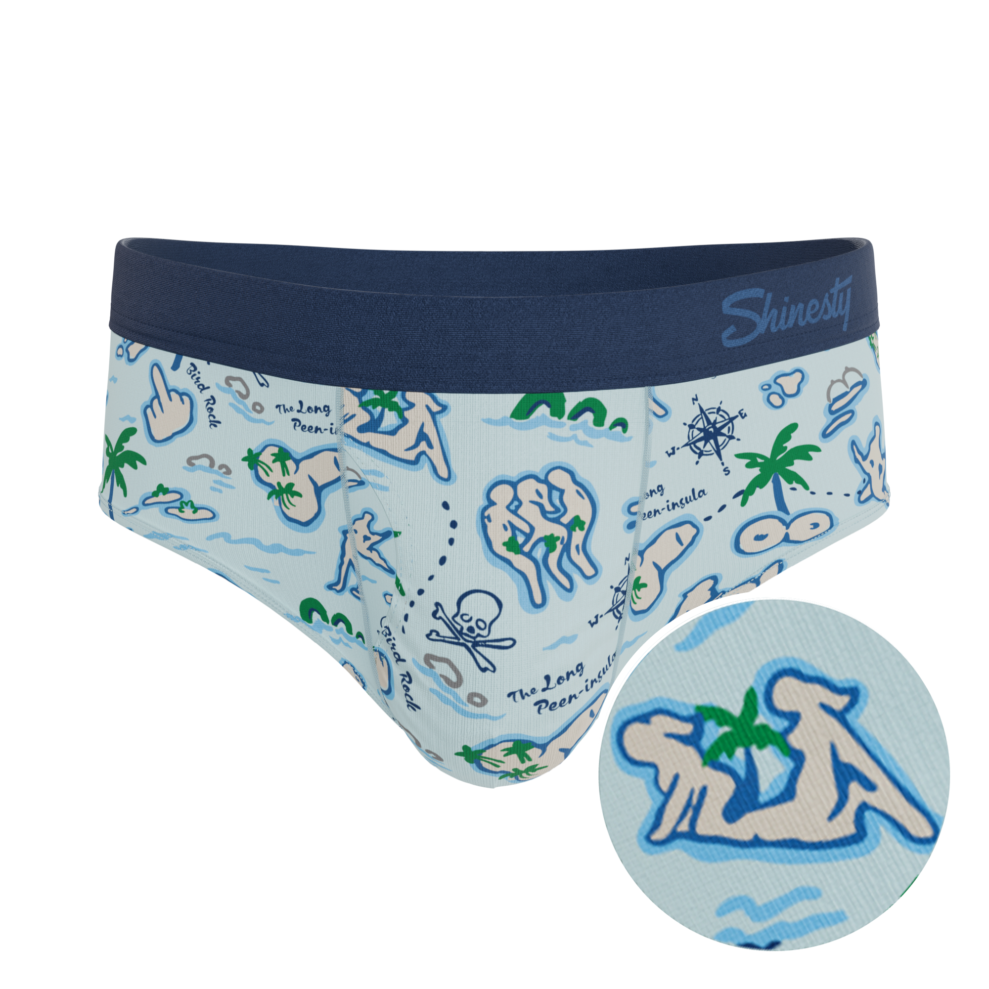 The Pirate's Booty | Naughty Map Ball Hammock® Pouch Underwear Briefs