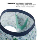 The Pirate's Booty | Naughty Map Ball Hammock® Pouch Trunks Underwear