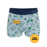 The Pirate's Booty | Naughty Map Ball Hammock® Pouch Trunks Underwear
