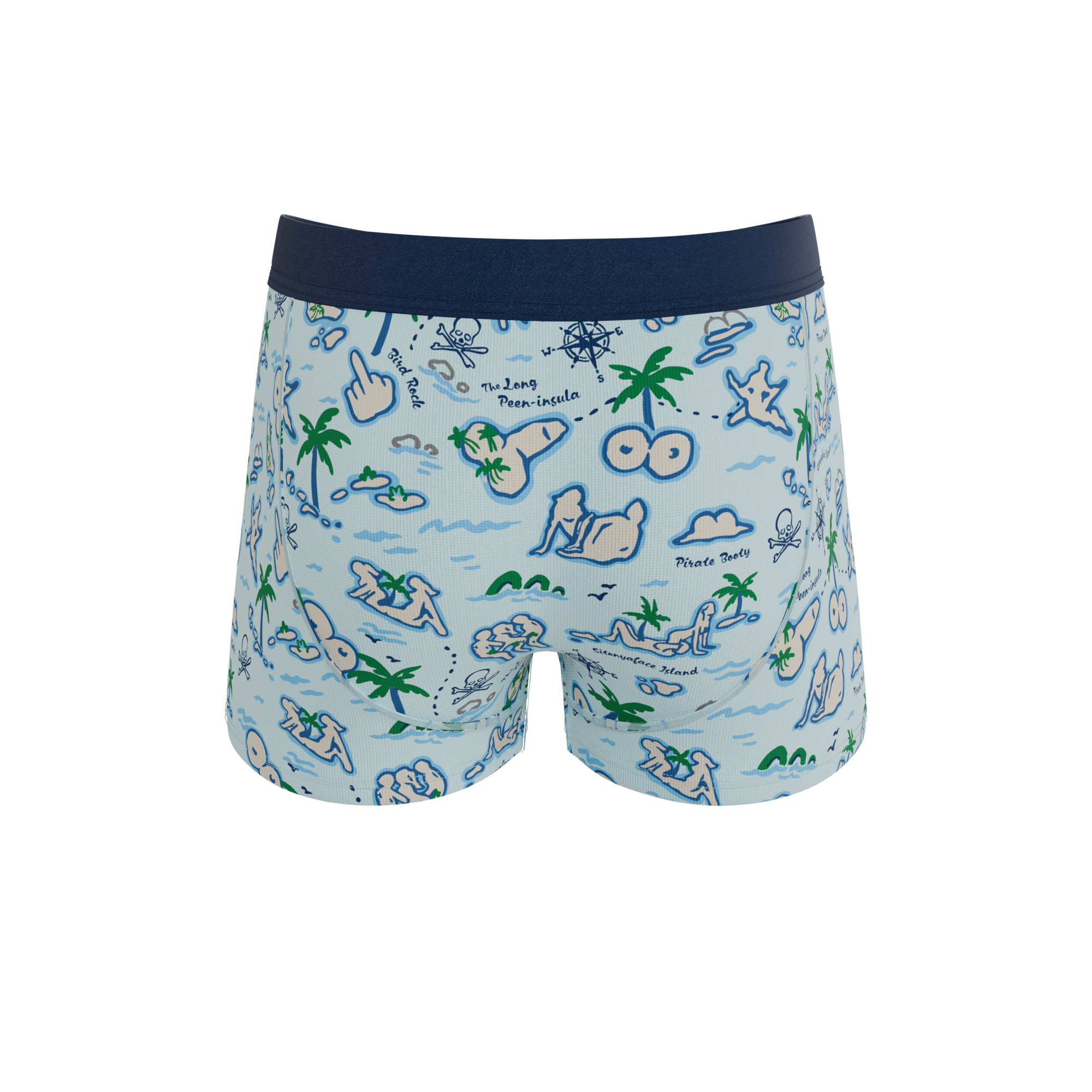 The Pirate's Booty | Naughty Map Ball Hammock® Pouch Trunks Underwear