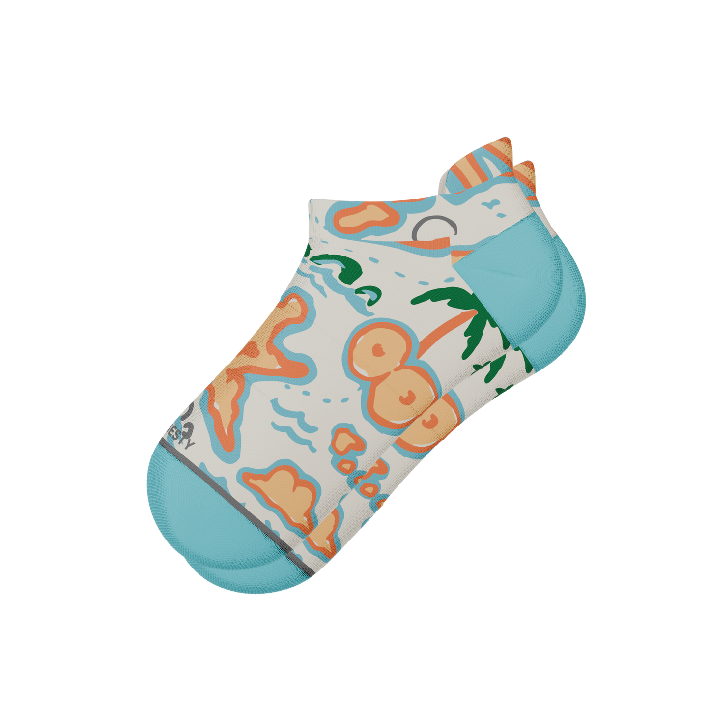 The Pirate's Booty | Naughty Map Heel Hammock™ Ankle Socks