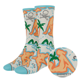 The Pirate's Booty | Naughty Map Heel Hammock™ Crew Socks