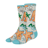 The Pirate's Booty | Naughty Map Heel Hammock™ Crew Socks