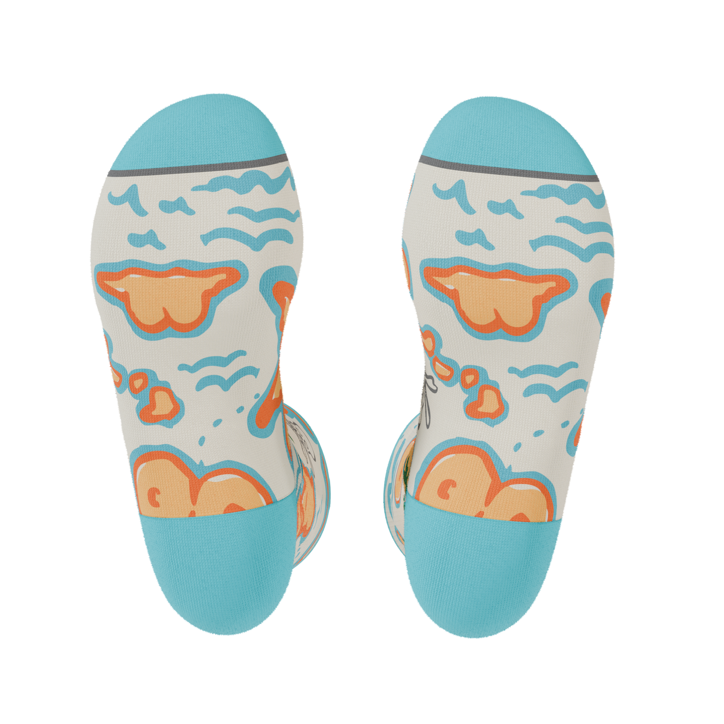 The Pirate's Booty | Naughty Map Heel Hammock™ Crew Socks