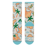 The Pirate's Booty | Naughty Map Heel Hammock™ Crew Socks