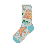 The Pirate's Booty | Naughty Map Heel Hammock™ Crew Socks