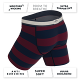 The Pitch | Rugby Stripe Ball Hammock® Boxer - Long Leg