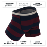 The Pitch | Rugby Stripe Ball Hammock® Pouch Underwear With Fly