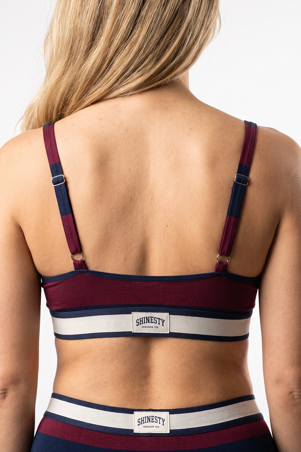 The Pitch | Rugby Stripe Boob Hammock™ Plunge Bralette - Shinesty - Flyclothing LLC