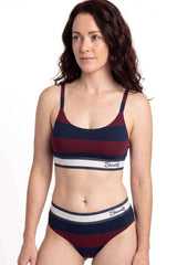 The Pitch | Rugby Stripe Bralette - Shinesty - Flyclothing LLC
