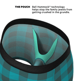 The Plaid And Simple | Green Buffalo Check Ball Hammock® Pouch Underwear