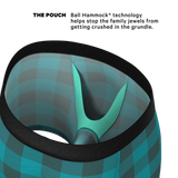 The Plaid And Simple | Green Buffalo Check Ball Hammock® Pouch Underwear