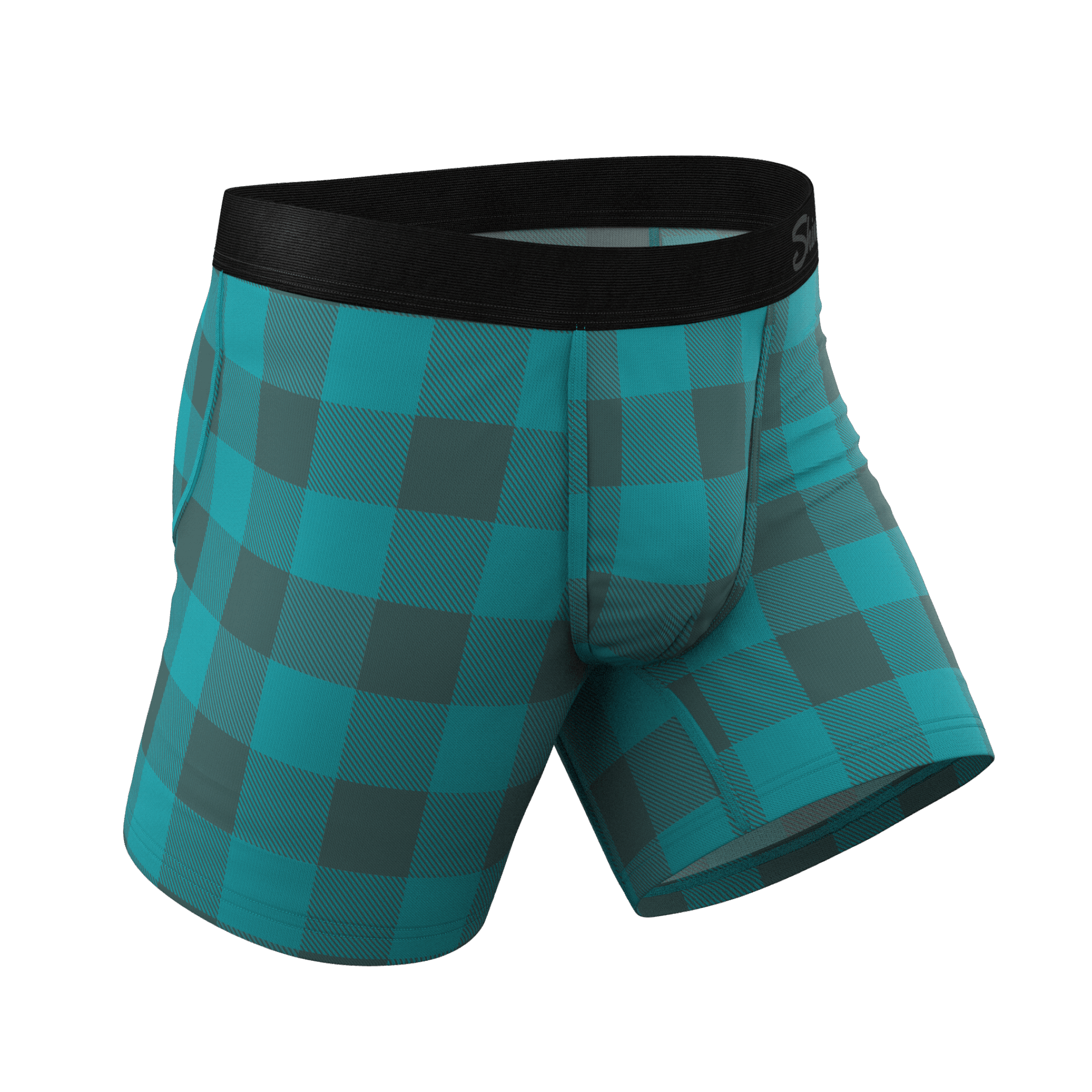 The Plaid And Simple | Green Buffalo Check Ball Hammock® Pouch Underwear