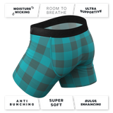 The Plaid And Simple | Green Buffalo Check Ball Hammock® Pouch Underwear