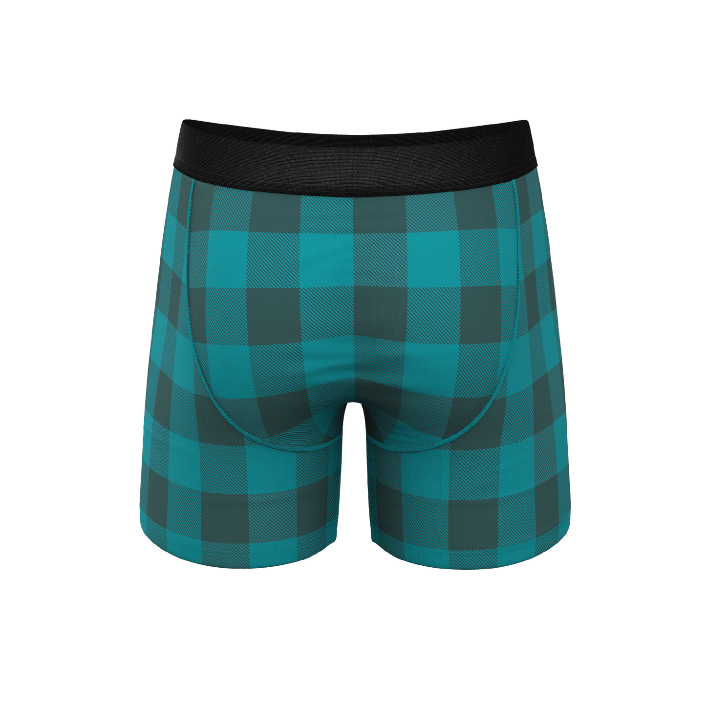 The Plaid And Simple | Green Buffalo Check Ball Hammock® Pouch Underwear