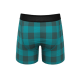 The Plaid And Simple | Green Buffalo Check Ball Hammock® Pouch Underwear