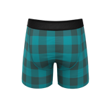 The Plaid And Simple | Green Buffalo Check Ball Hammock® Pouch Underwear