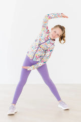 SALE Playful Purple Active Legging - Mila & Rose ® - Flyclothing LLC