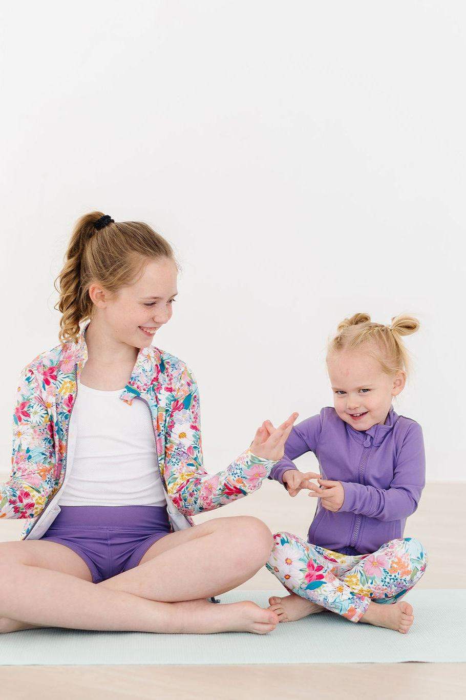 SALE Playful Purple Active Shorty Shorts - Mila & Rose ® - Flyclothing LLC