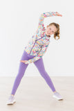 Playful Purple Active Legging - Mila & Rose ®