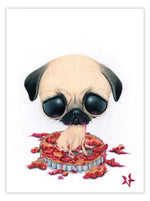 Black Market Art Company Plum Tuckered Print