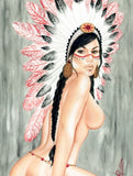Black Market Art Company Pocahauntus Print